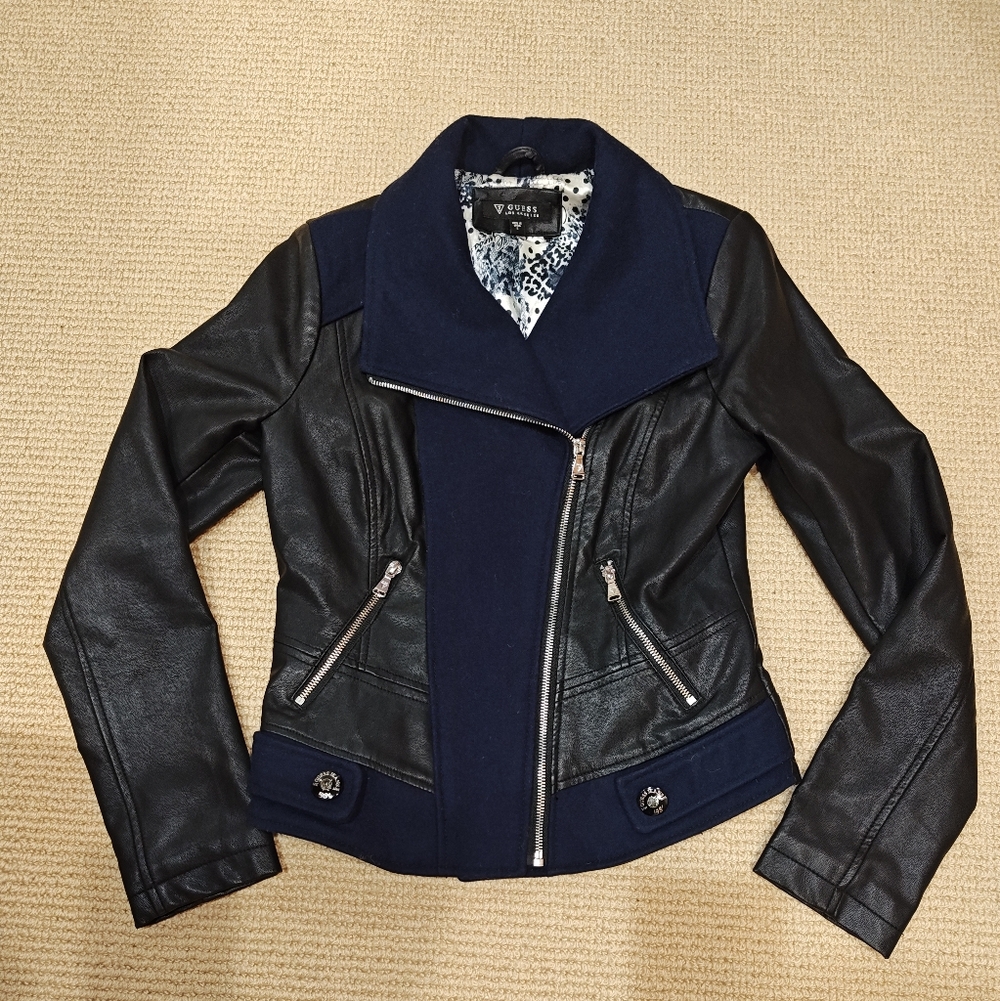 Women's Black and Navy Jacket